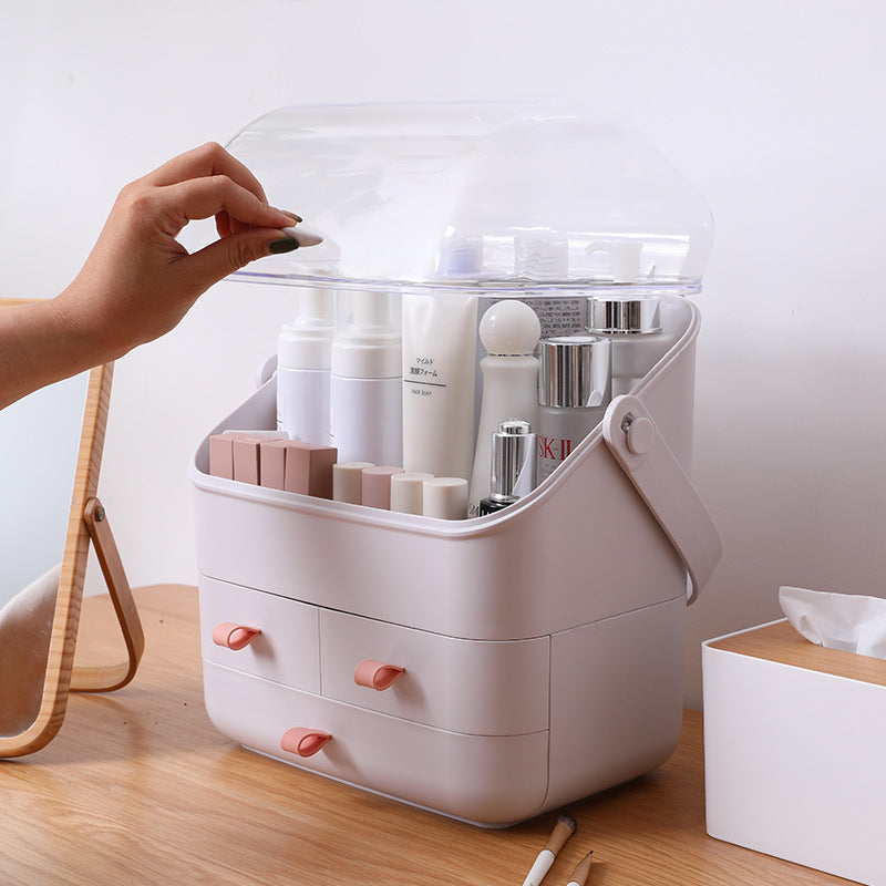 Staubdichte Kosmetik-Aufbewahrungsbox mit Deckel – Bild 6 | LuxeStyle