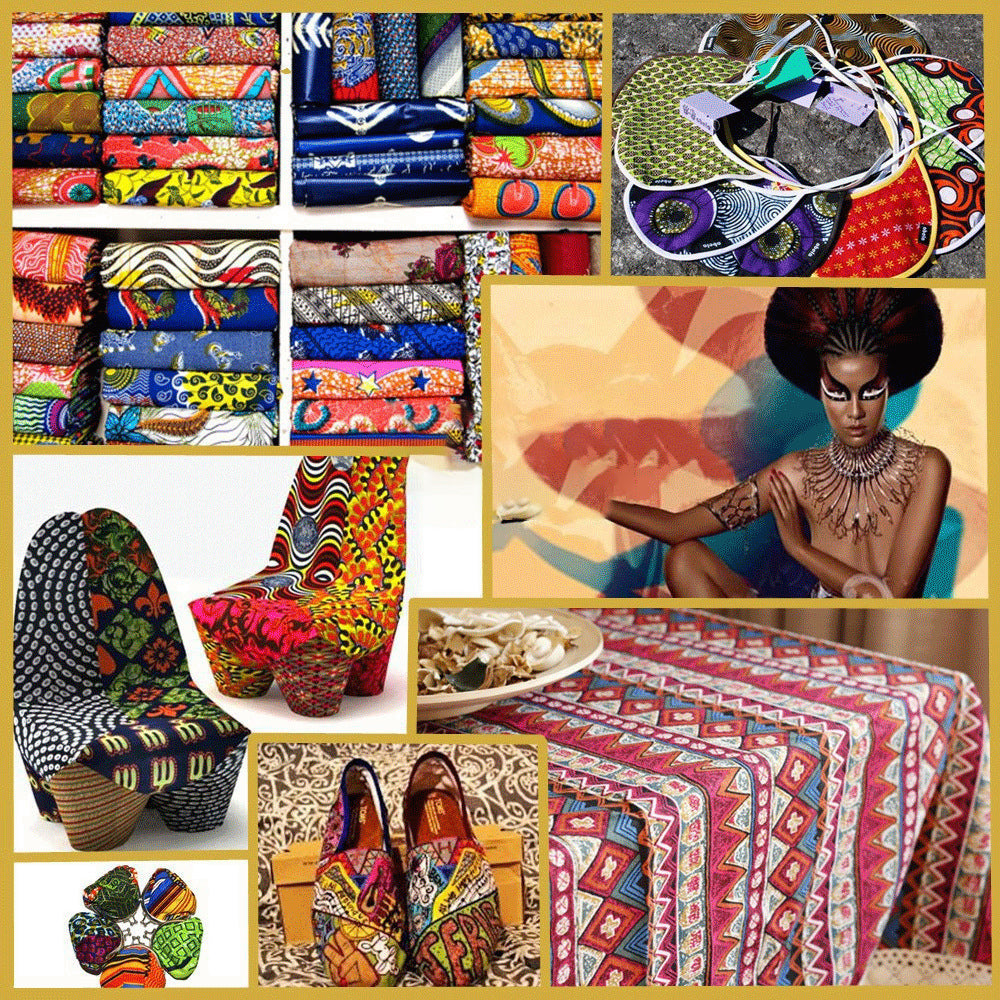 Afrikanischer Batik Baumwollstoff
