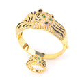 Leopard-Schmuck-Set mit Strass – Bild 1 | LuxeStyle