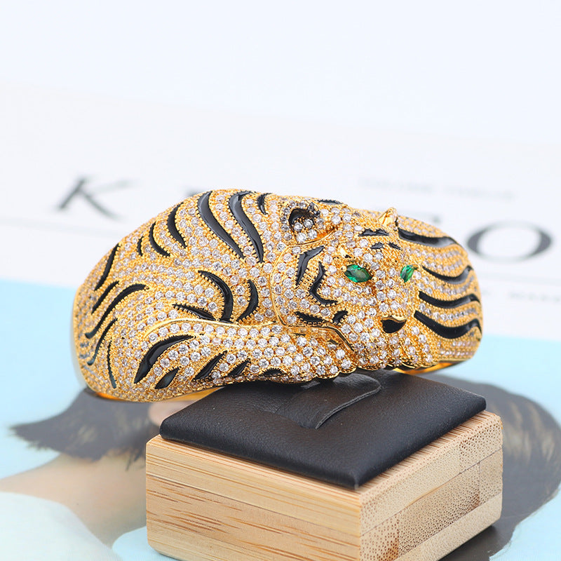 Leopard-Schmuck-Set mit Strass – Bild 3 | LuxeStyle