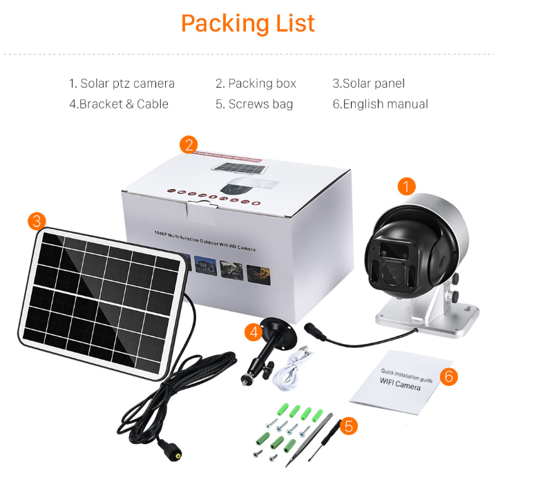 Solar WLAN Überwachungskamera