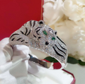 Leopard-Schmuck-Set mit Strass
