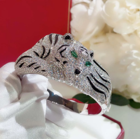 Leopard-Schmuck-Set mit Strass