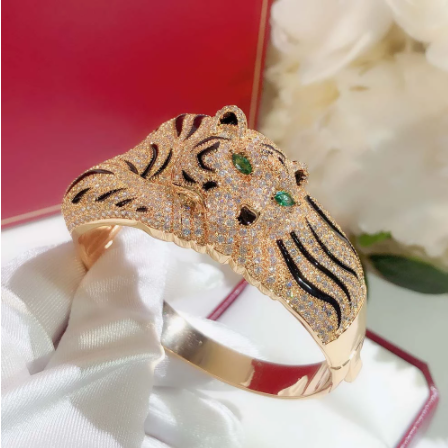 Leopard-Schmuck-Set mit Strass – Bild 5 | LuxeStyle