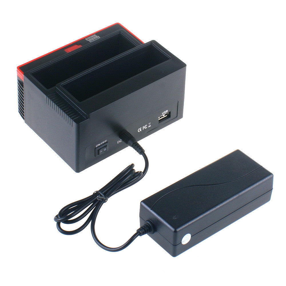 USB 2.0 Festplatten-Dockingstation mit Kartenleser