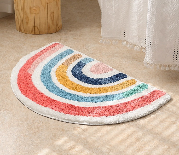Regenbogen Halbkreis Fussmatte rutschfest – Bild 3 | LuxeStyle