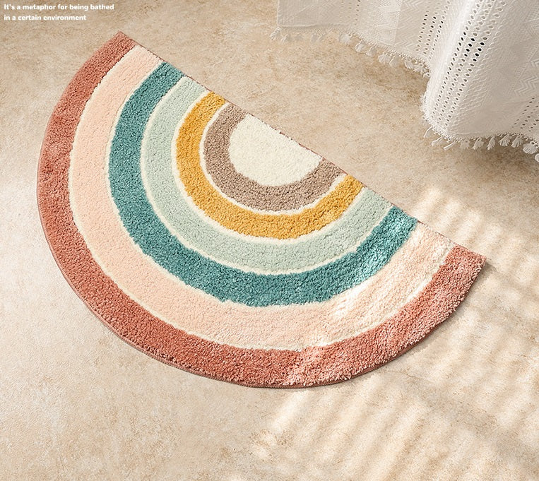 Regenbogen Halbkreis Fussmatte rutschfest – Bild 2 | LuxeStyle