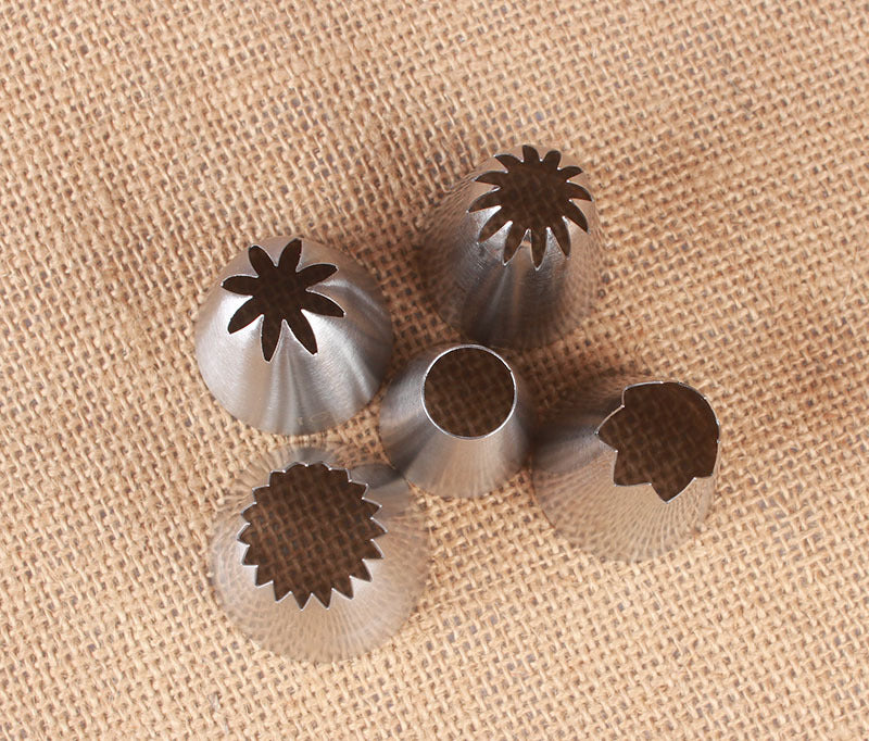 5‑teiliger Blüten‑Mund‑Set aus Edelstahl – Bild 3 | LuxeStyle