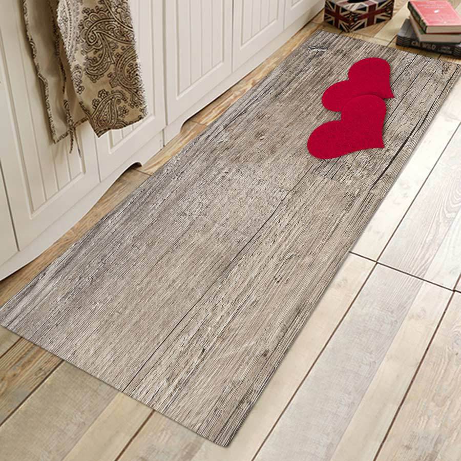 Fussmatte mit Holzmaserung