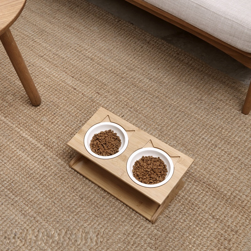 Keramik-Futternapf mit Holzständer – Bild 8 | LuxeStyle