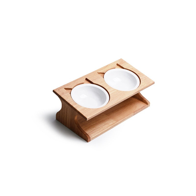 Keramik-Futternapf mit Holzständer – Bild 4 | LuxeStyle