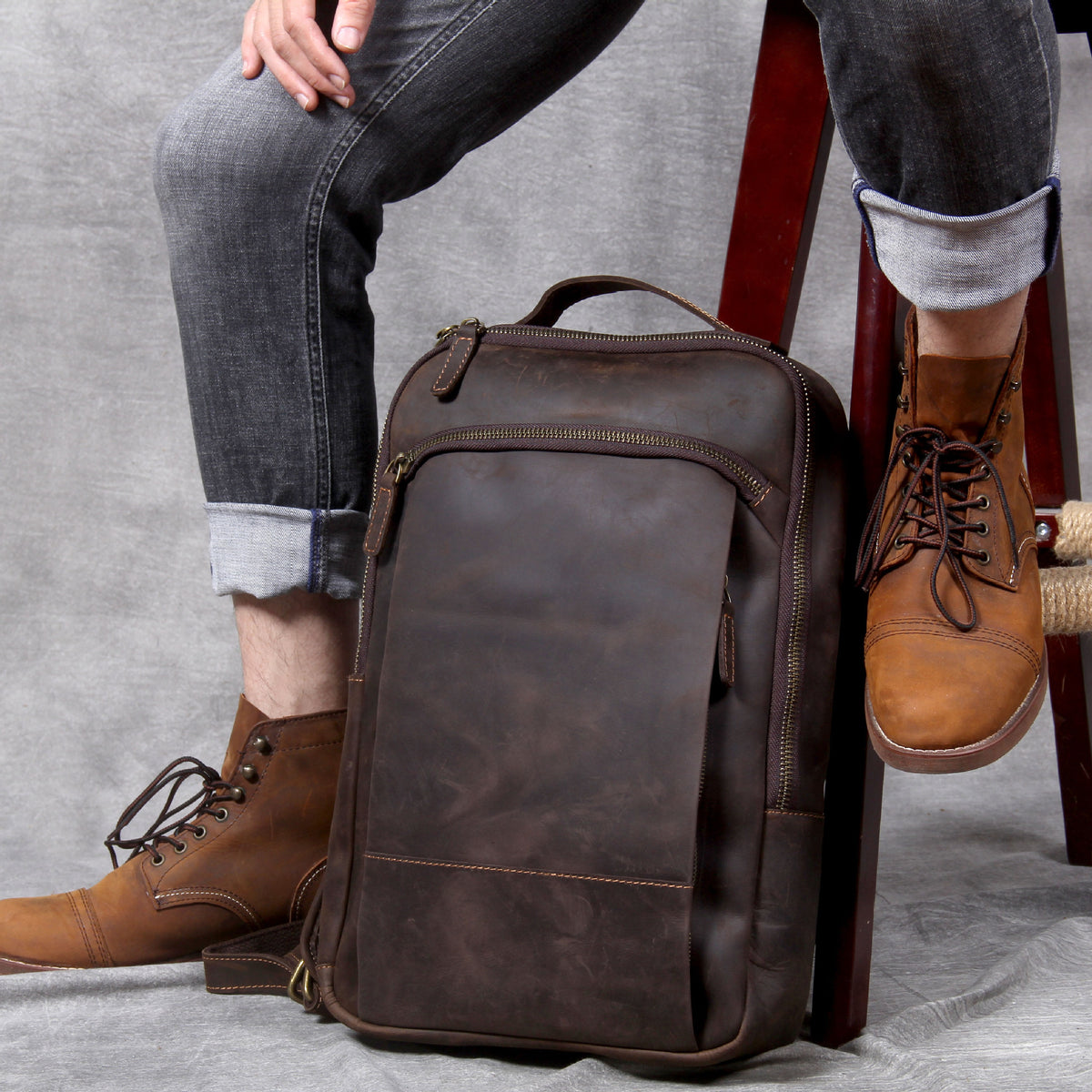 First Layer Leder Computer Bag – Bild 4 | LuxeStyle