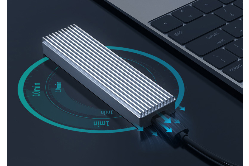 M.2 NVMe SSD USB-C Gehäuse