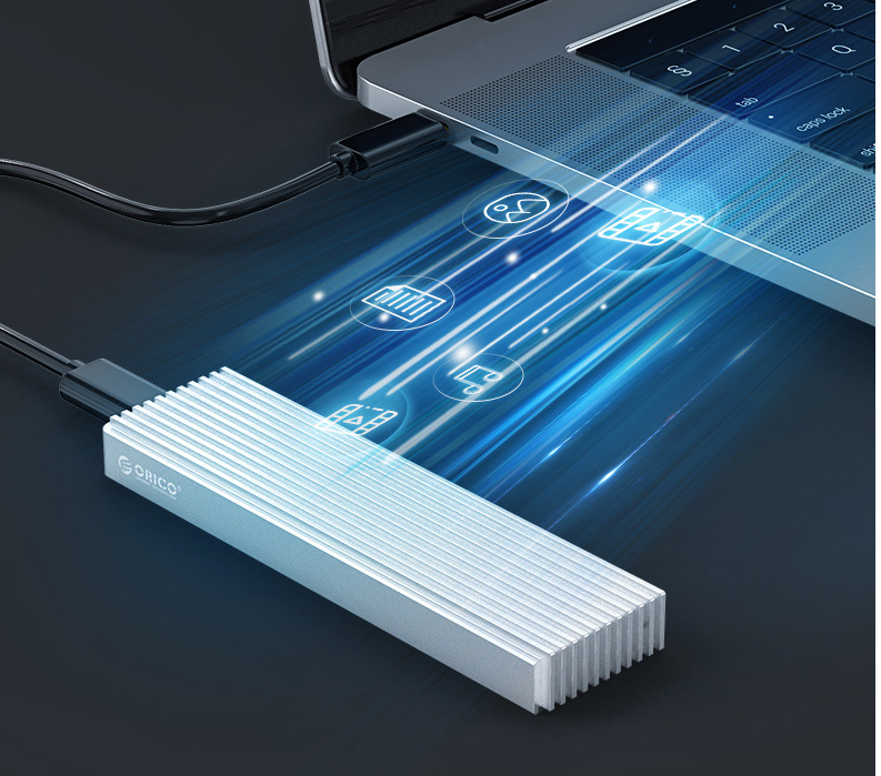 M.2 NVMe SSD USB-C Gehäuse