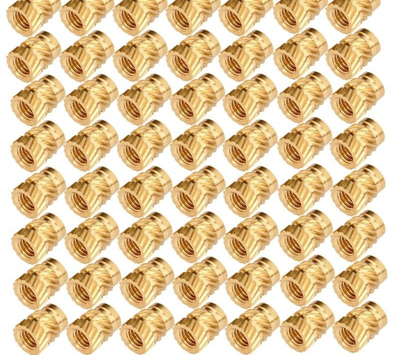 Rändelmutter aus Messing, goldfarben | LuxeStyle