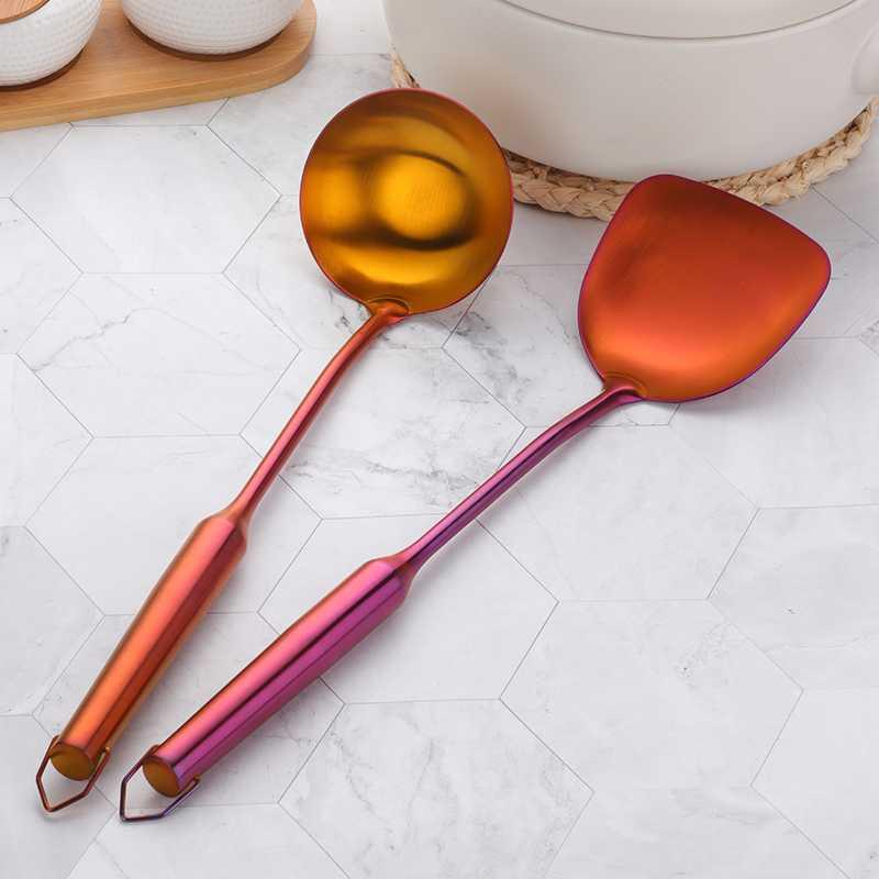 Edelstahl-Spatel und Schöpflöffel Set – Bild 3 | LuxeStyle