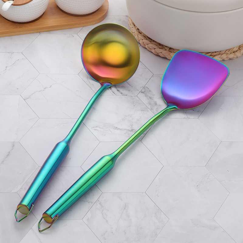 Edelstahl-Spatel und Schöpflöffel Set – Bild 4 | LuxeStyle