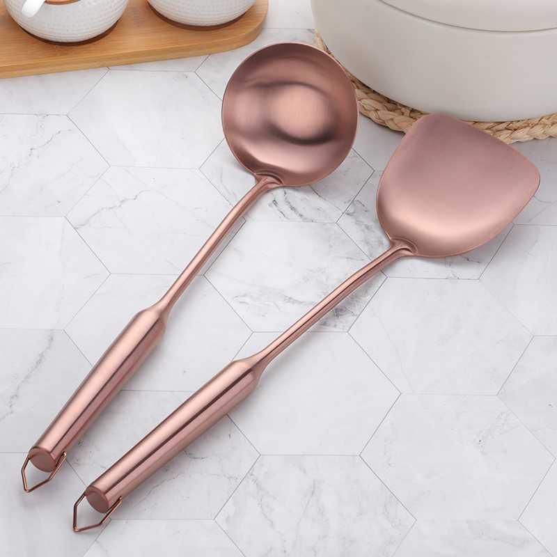 Edelstahl-Spatel und Schöpflöffel Set – Bild 5 | LuxeStyle