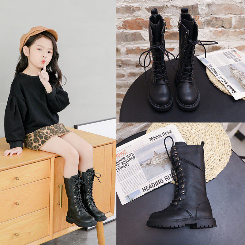 Kinder Martin Boots aus Kunstleder