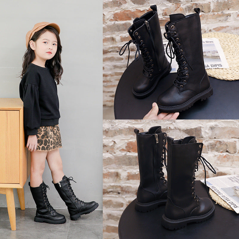 Kinder Martin Boots aus Kunstleder