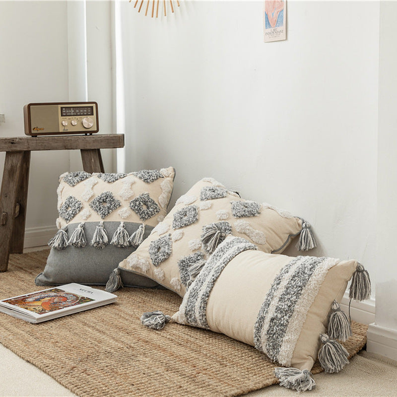 Quadratischer Kissenbezug mit Quasten – Bild 5 | LuxeStyle