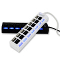 USB 2.0 Hub mit 7 Ports und unabhängiger Schalter | LuxeStyle