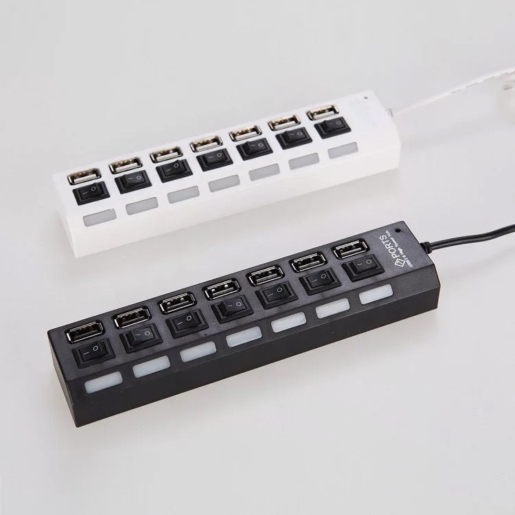 USB 2.0 Hub mit 7 Ports und unabhängiger Schalter – Bild 7 | LuxeStyle