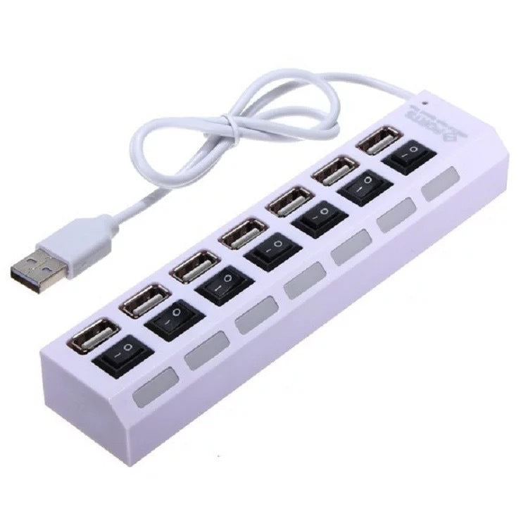 USB 2.0 Hub mit 7 Ports und unabhängiger Schalter – Bild 2 | LuxeStyle