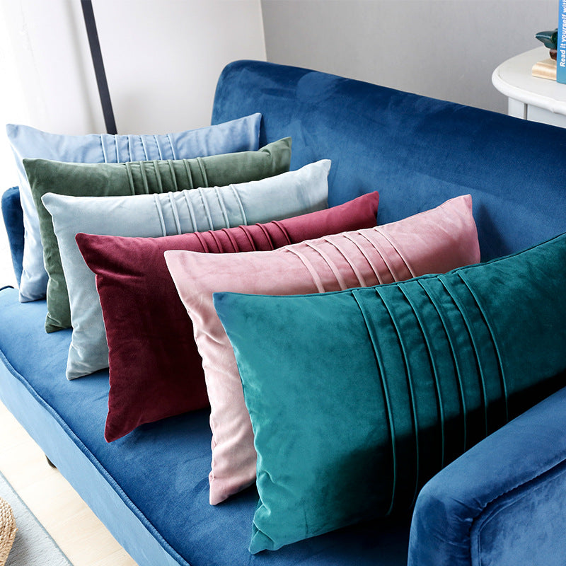 Samt-Kissenhülle Holland Velvet, einfarbig – Bild 4 | LuxeStyle