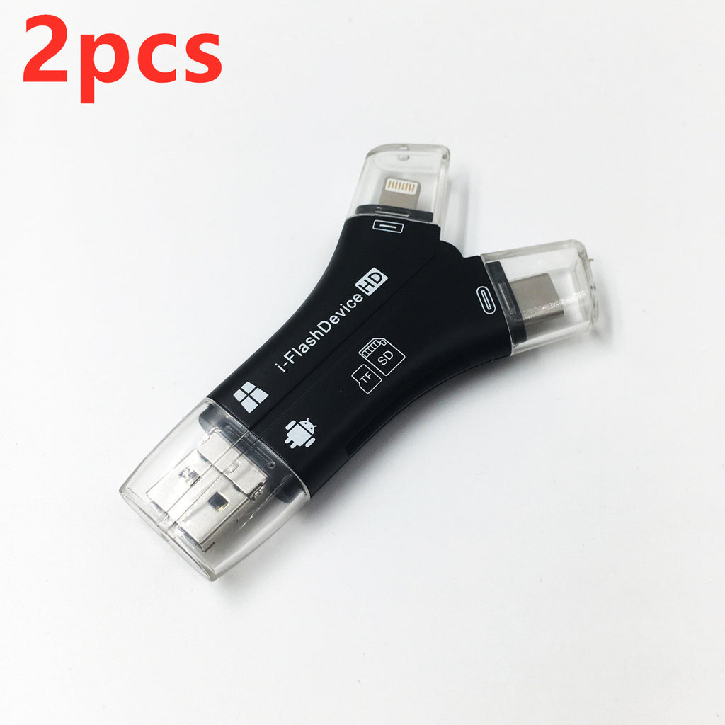 4-in-1 USB Kartenleser für SD & TF Karten