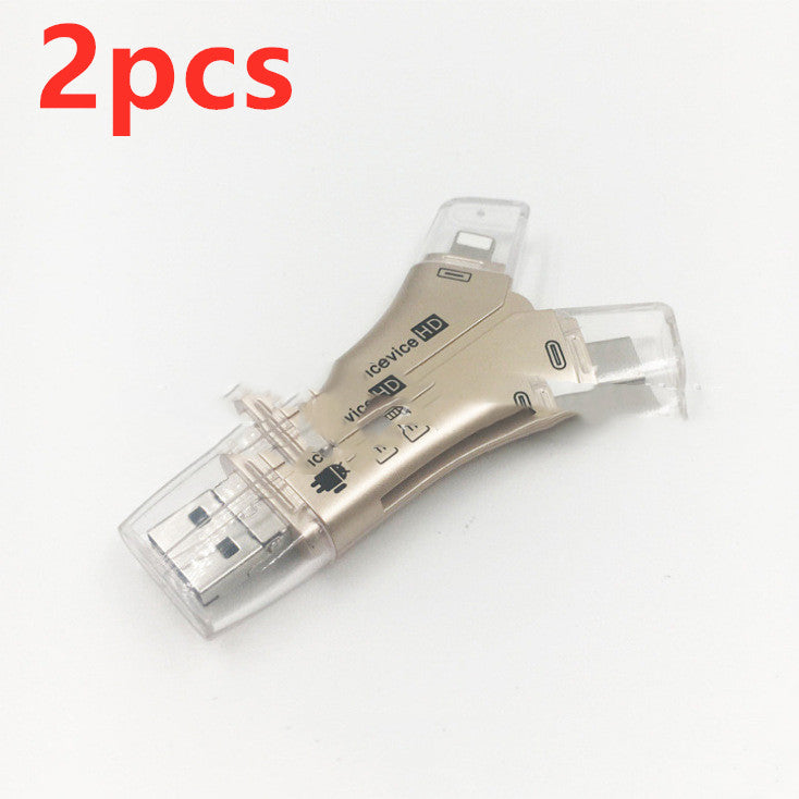 4-in-1 USB Kartenleser für SD & TF Karten