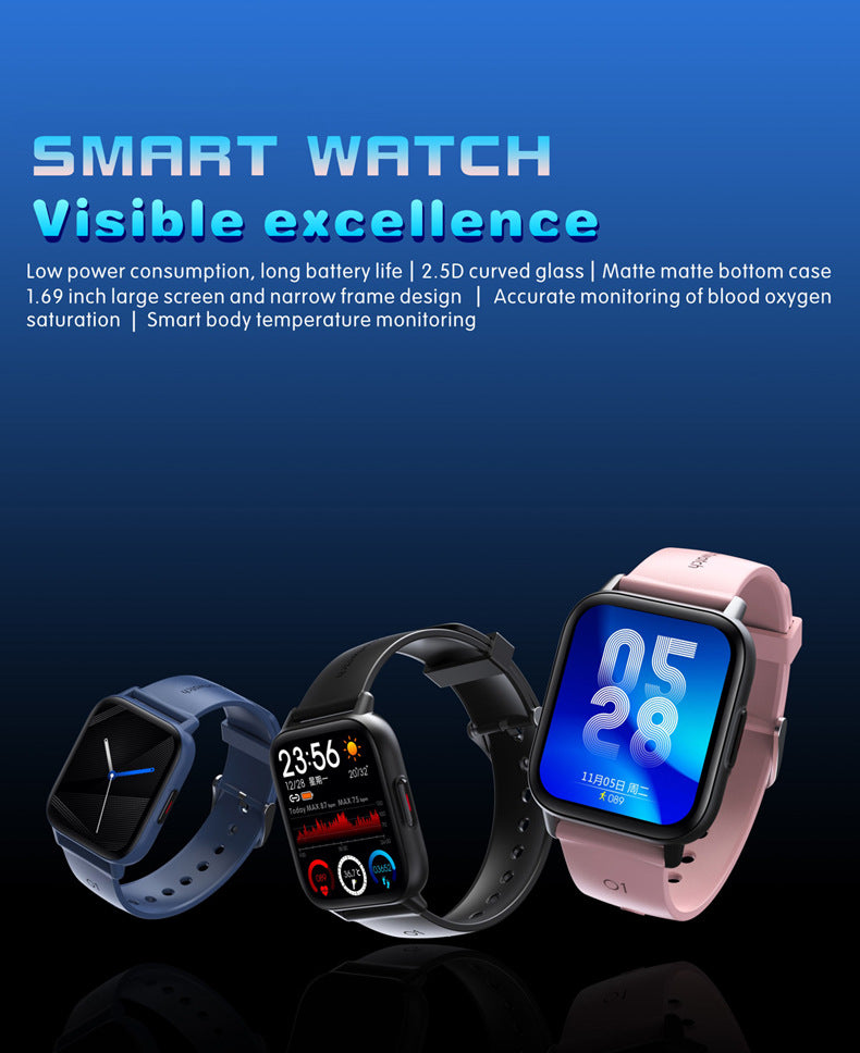 Smartwatch Ym12 mit Herzfrequenz- und Blutsauerstoffmessung – Bild 3 | LuxeStyle
