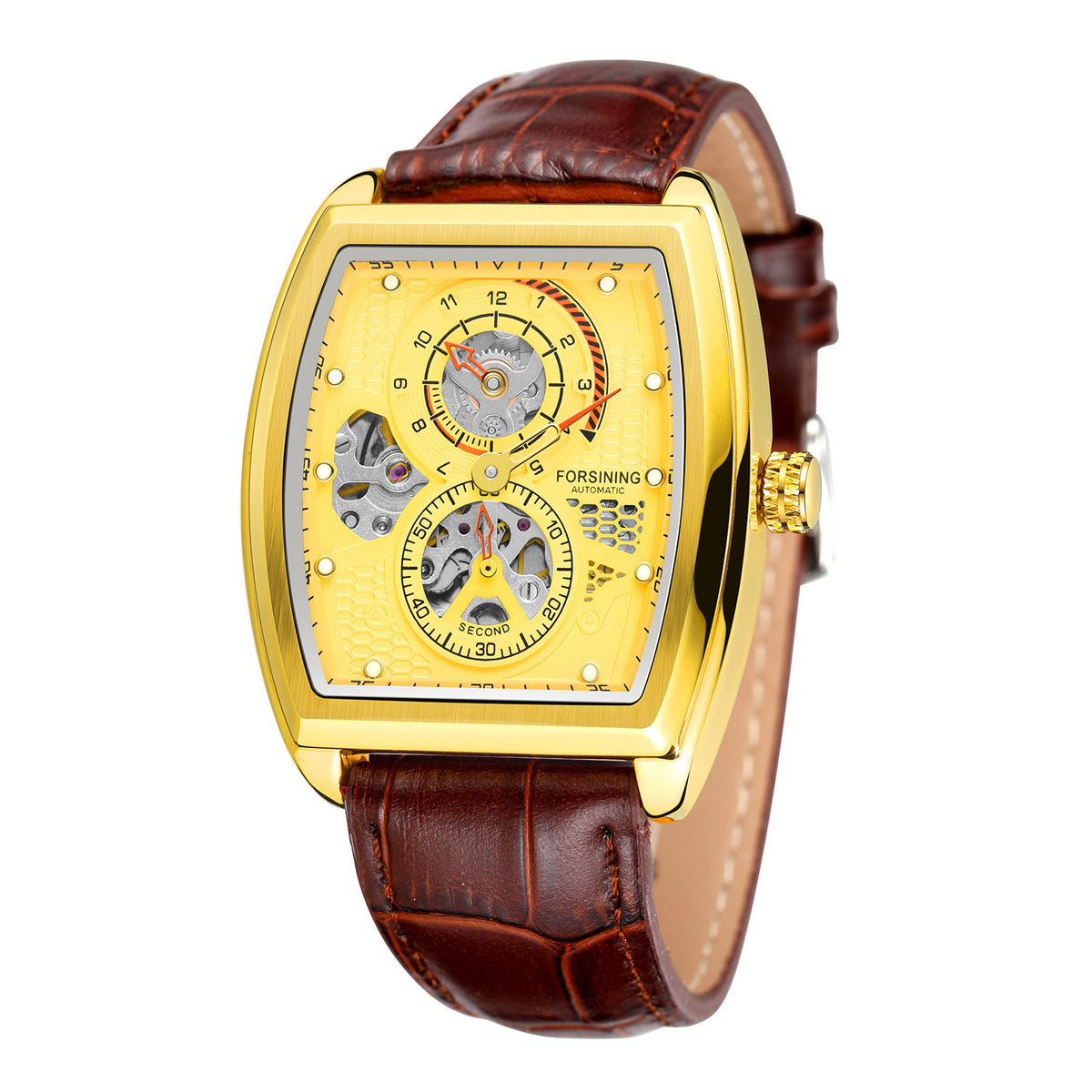 Mechanische Herrenuhr im quadratischen Design – Bild 3 | LuxeStyle