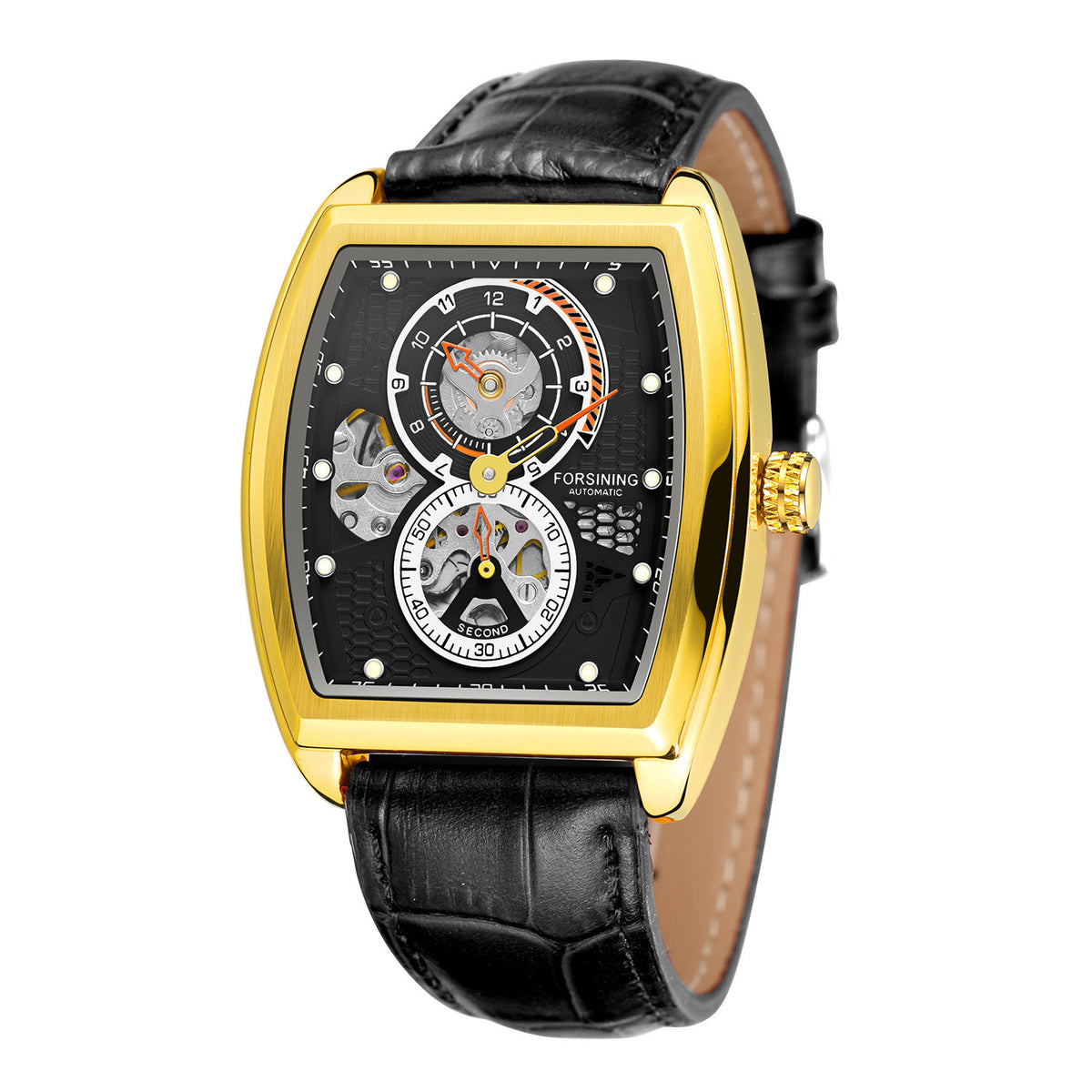Mechanische Herrenuhr im quadratischen Design – Bild 2 | LuxeStyle
