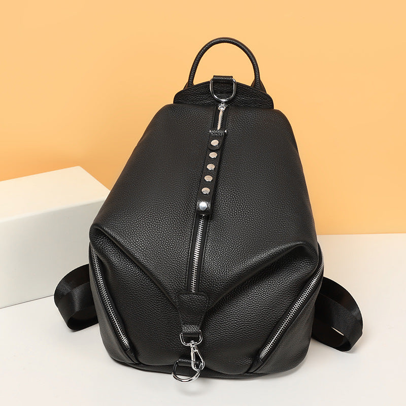 Diebstahlsicherer Geneva Rucksack aus Leder – Bild 2 | LuxeStyle