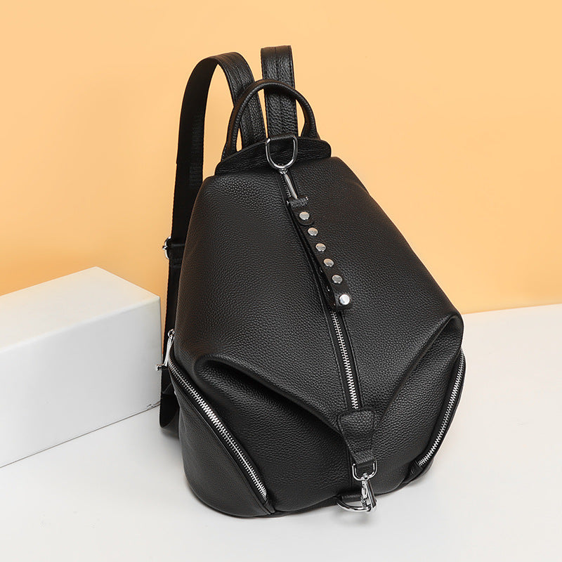 Diebstahlsicherer Geneva Rucksack aus Leder – Bild 3 | LuxeStyle