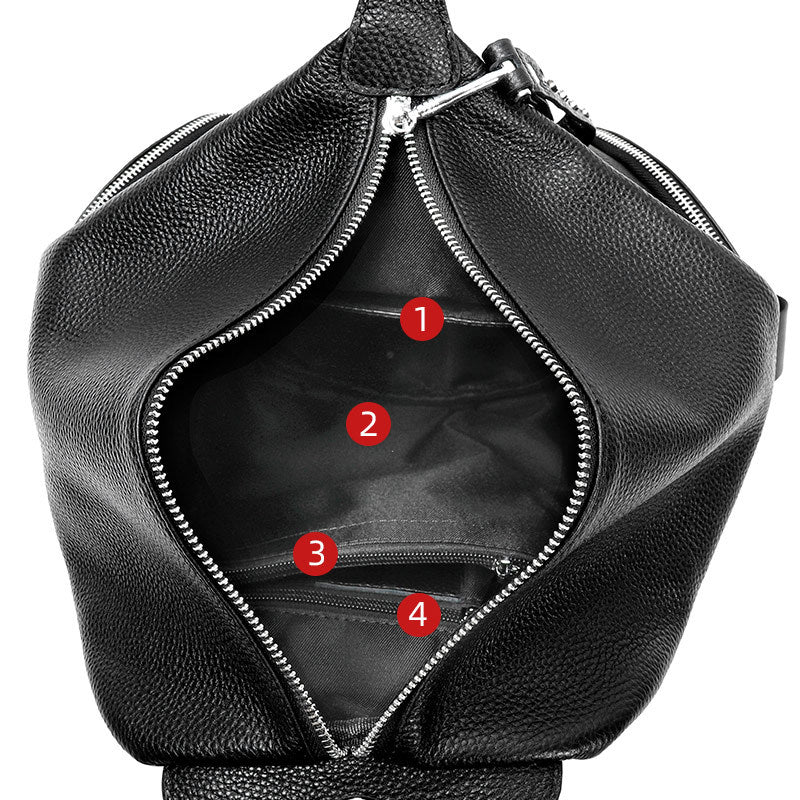 Diebstahlsicherer Geneva Rucksack aus Leder – Bild 6 | LuxeStyle