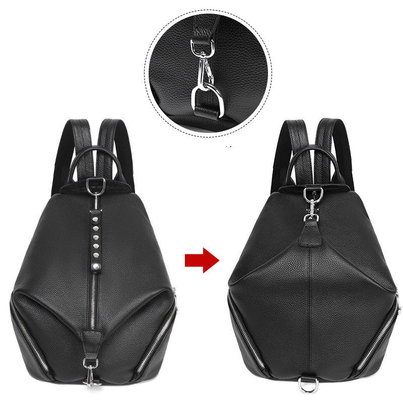 Diebstahlsicherer Geneva Rucksack aus Leder – Bild 7 | LuxeStyle