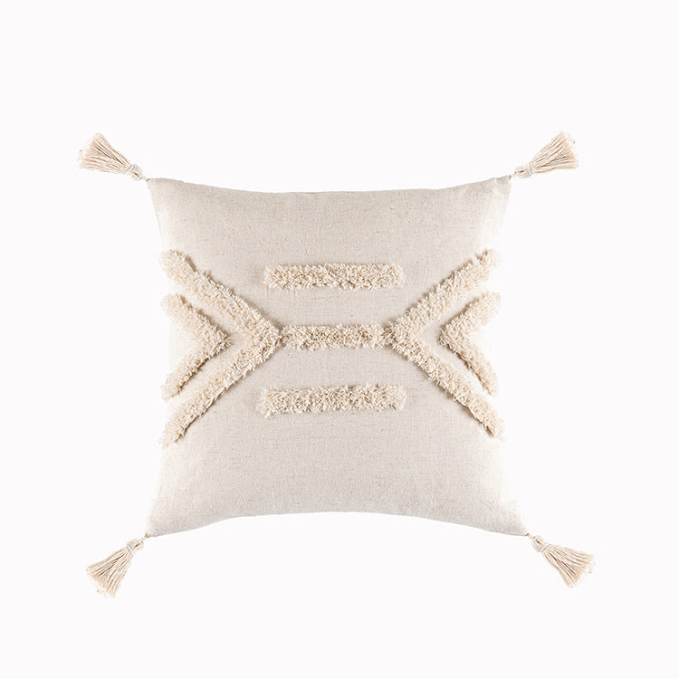 Apricot-Geometrie-Kissenbezug – Bild 2 | LuxeStyle