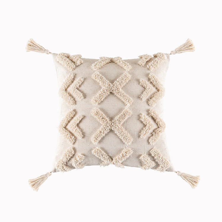 Apricot-Geometrie-Kissenbezug – Bild 3 | LuxeStyle