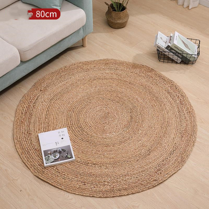 Runder Rattan-Teppich aus Wassergras – Bild 3 | LuxeStyle