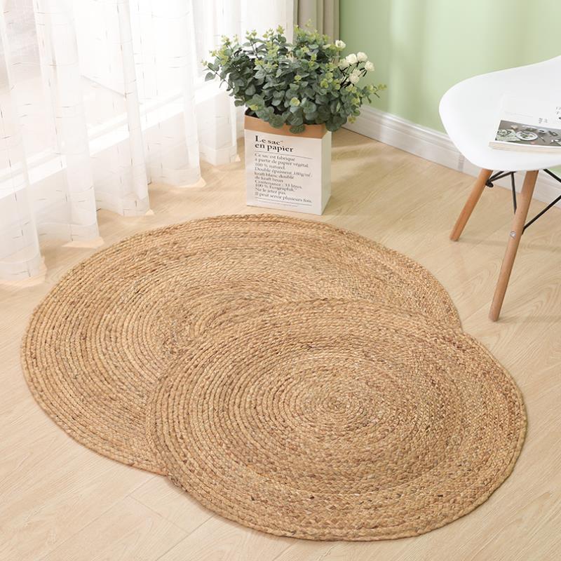 Runder Rattan-Teppich aus Wassergras | LuxeStyle
