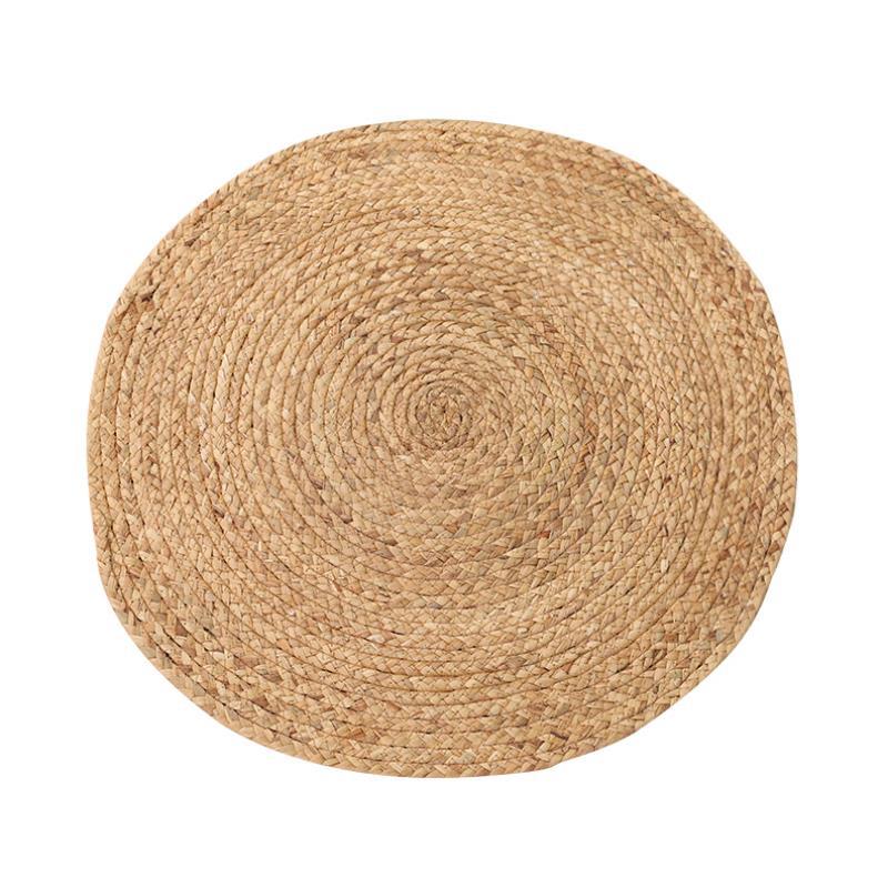Runder Rattan-Teppich aus Wassergras – Bild 4 | LuxeStyle