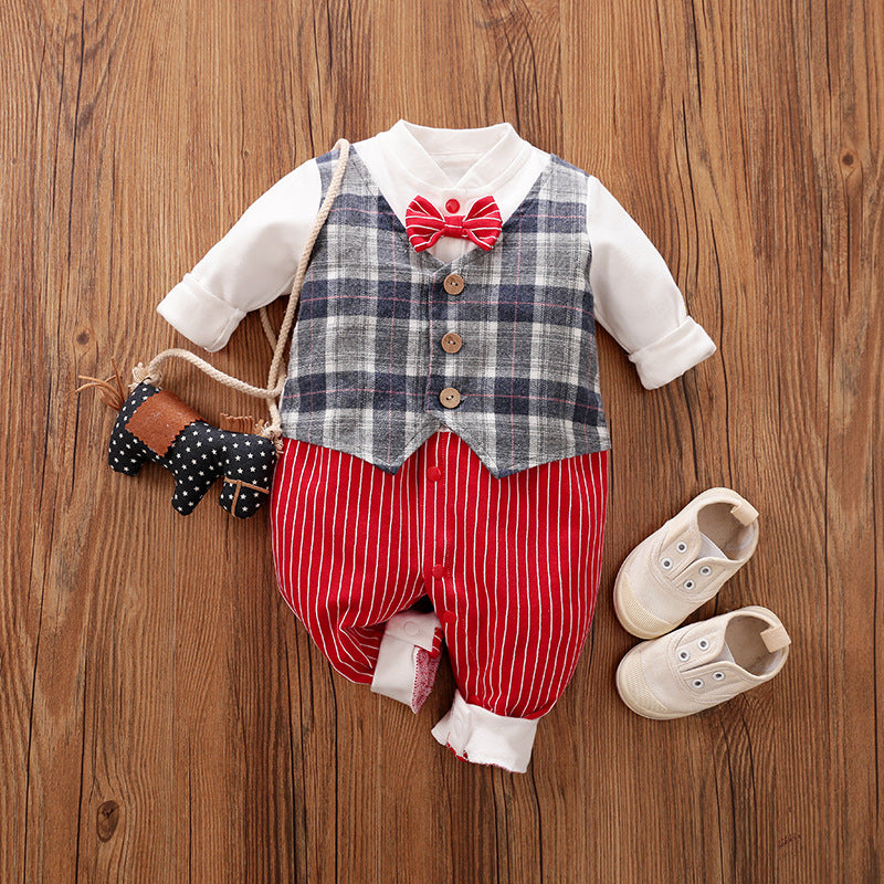 Baby Gentleman Jumpsuit aus Baumwolle