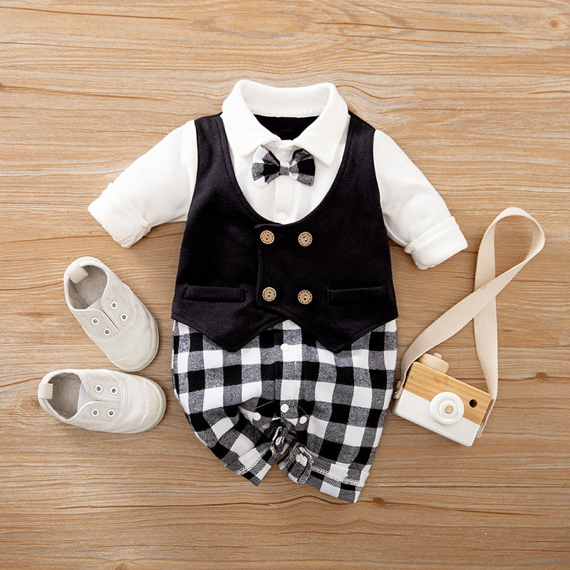 Baby Gentleman Jumpsuit aus Baumwolle