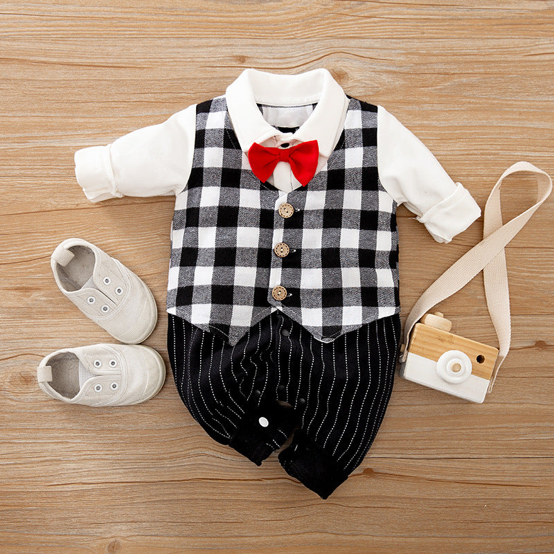 Baby Gentleman Jumpsuit aus Baumwolle