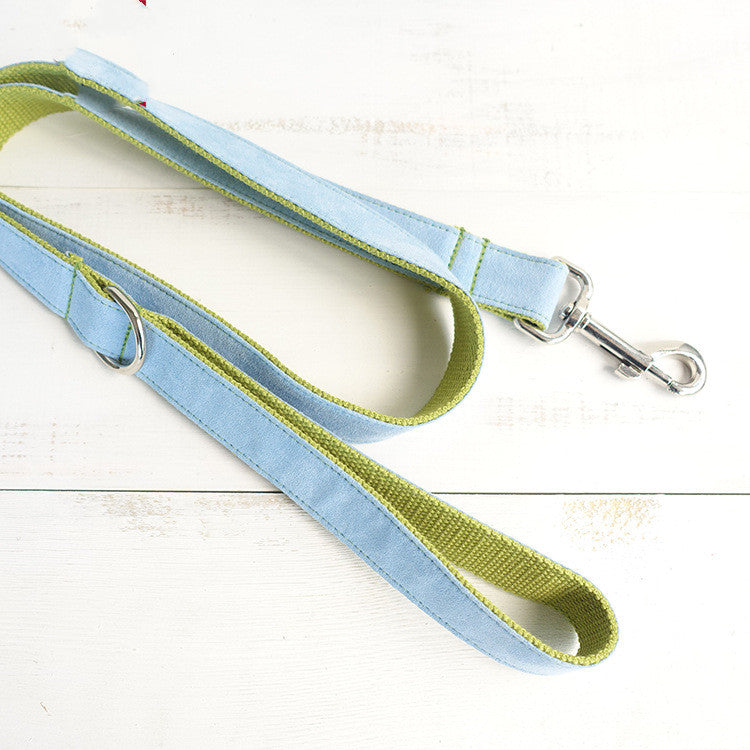 Halsband für Hunde, Samt, Himmelblau – Bild 3 | LuxeStyle