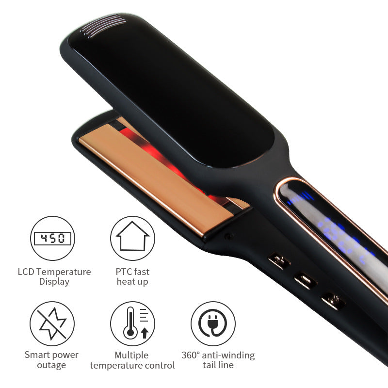 Infrarot-Haarglätter mit LCD-Display