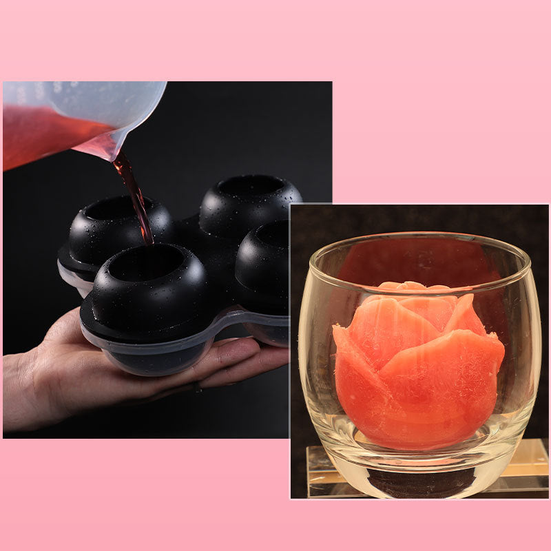 3D Rosen Eiswürfelform aus Silikon – Bild 2 | LuxeStyle