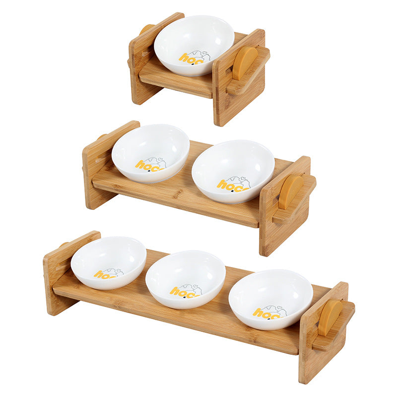 Futtertisch höhenverstellbar mit Keramiknäpfen – Bild 5 | LuxeStyle